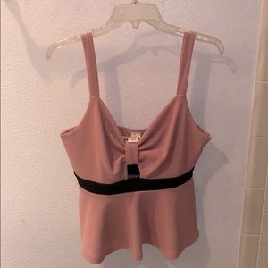 KTOO | Pink Peplum Top | Large
